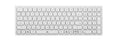 Clavier AZERTY sans fil rechargeable USB-C Echelon Compact Blanc