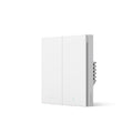 Interrupteur mural intelligent H1 EU (sans neutre, double bouton) Blanc