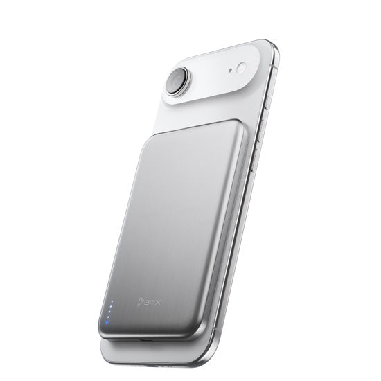 Batterie Magnétique SolidSafe™ Air Titanium 5000mAh Qi2 Silver