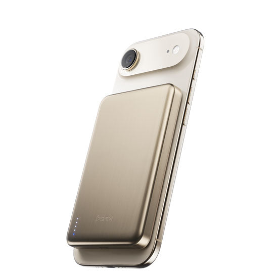 Batterie Magnétique SolidSafe™ Air Titanium 10 000mAh Qi2.2 Gold
