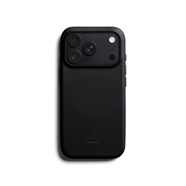 Coque en cuir iPhone 18 Pro / 17 Pro Noir