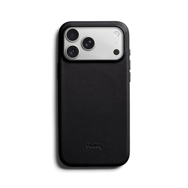 Coque en cuir iPhone 18 Pro Max / 17 Pro Max Noir