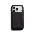 Coque en cuir Premium 3 Card iPhone 18 Pro / 17 Pro Noir
