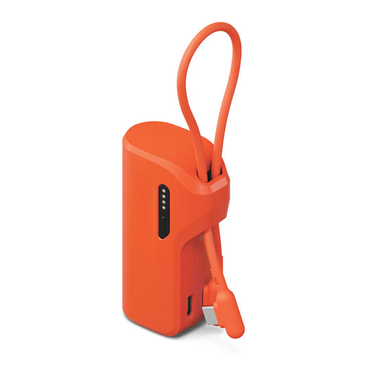 Pack Power Bank Thumboost 5,000mAh + Câble USB-C Orange