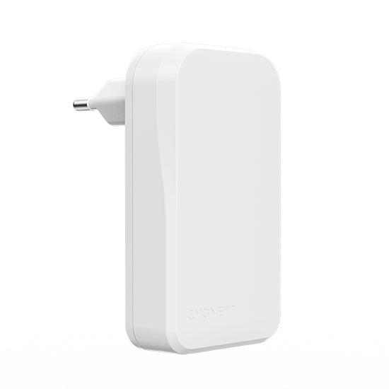 Chargeur mural SLIM GaN 45 W à deux ports USB‑C Blanc