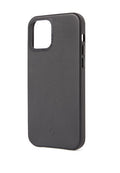 Coque en cuir iPhone 12 Mini Noir