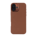 Coque en cuir iPhone 16 Plus Tan