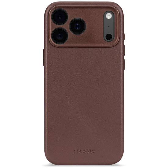 Coque en cuir iPhone 17 Pro Chocolate brown
