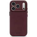Coque en cuir iPhone 17 Pro Max Dark Ruby