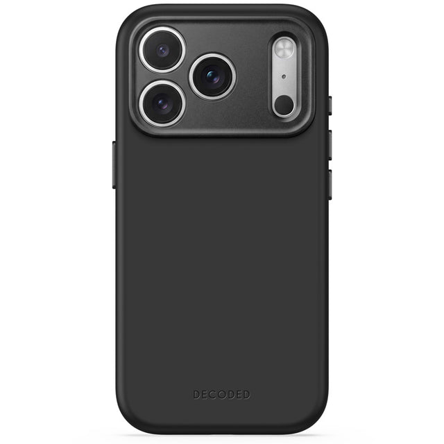Coque MagSafe Silicone Antimicrobienne iPhone 18 Pro Max / 17 Pro Max Carbon Black