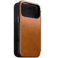 Folio Modern cuir iPhone 18 Pro Max / 17 Pro Max English Tan