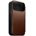 Folio Modern cuir iPhone 18 Pro Max / 17 Pro Max Rustic Brown