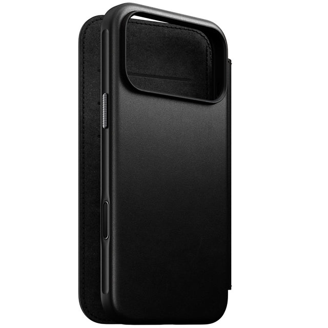 Folio Modern cuir iPhone 18 Pro Max / 17 Pro Max Noir