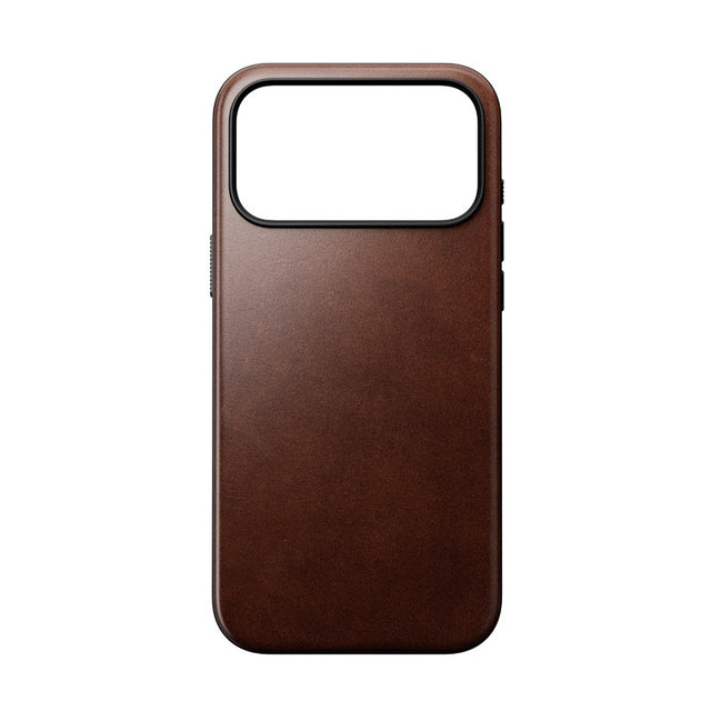 Coque Modern Horween cuir iPhone 18 Pro Max / 17 Pro Max Rustic Brown