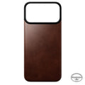 Coque arrière magnétique cuir Horween iPhone 18 Pro Max / 17 Pro Max Rustic Brown
