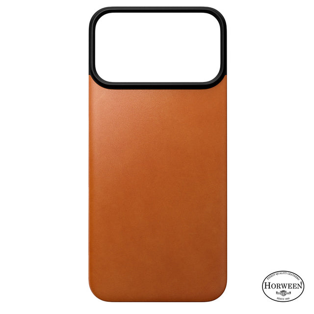 Coque arrière magnétique cuir Horween iPhone 18 Pro Max / 17 Pro Max Saddle