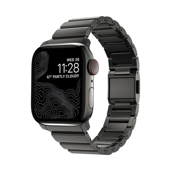 Bracelet acier 38/40/41/42 mm V2 Graphite Hardware