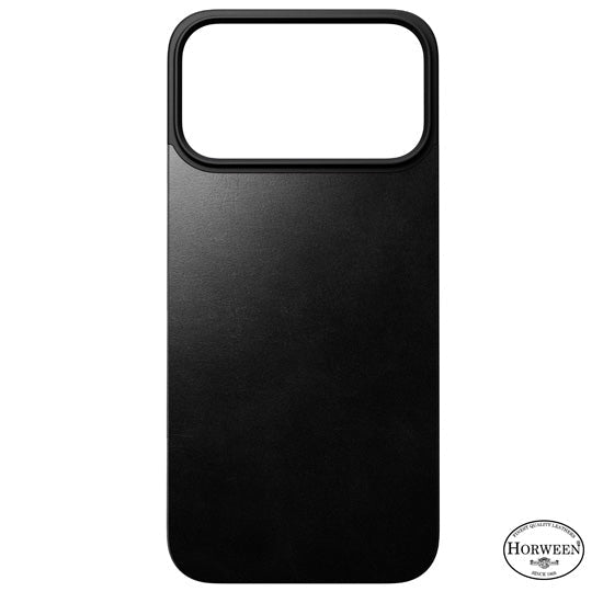 Coque arrière cuir magnétique Horween iPhone 17 Pro Max Marron