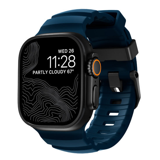 Rocky Point Band 44/45/46/49mm Atlantic/Black Hardware