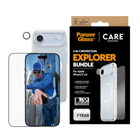 CARE by x PanzerGlass® 3-in-1 Flagship Combat Bundle iPhone Air