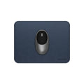 Tapis de souris Premium en cuir végan Bleu