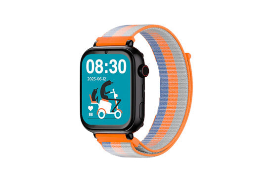 Montre connectée Enfant SAVEWATCH PLUS Black/Acid Orange